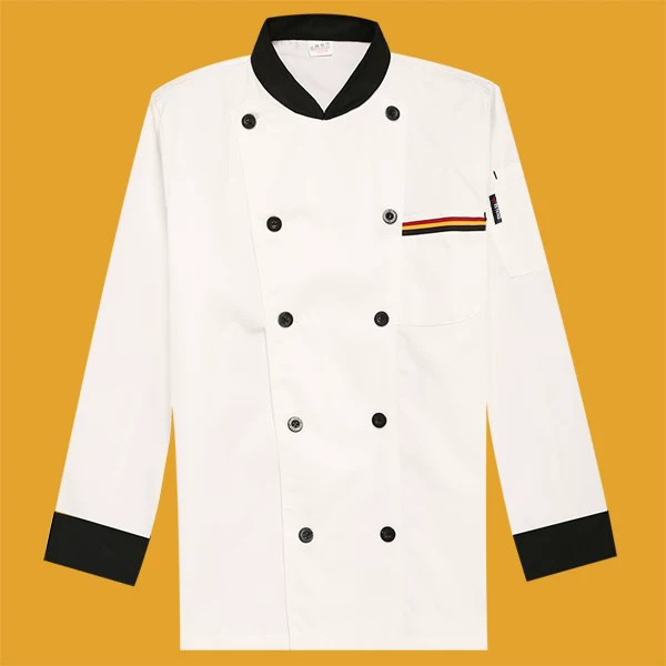 Ropa de Trabajo para Chef de Cocina de Restaurante y Cafetería, Ropa de Trabajo de Manga Larga para Hombre, Ropa de Chef de Restaurante de Hotel, Ropa de Chef de Manga Corta Hecha a Medida para Hombre image 8