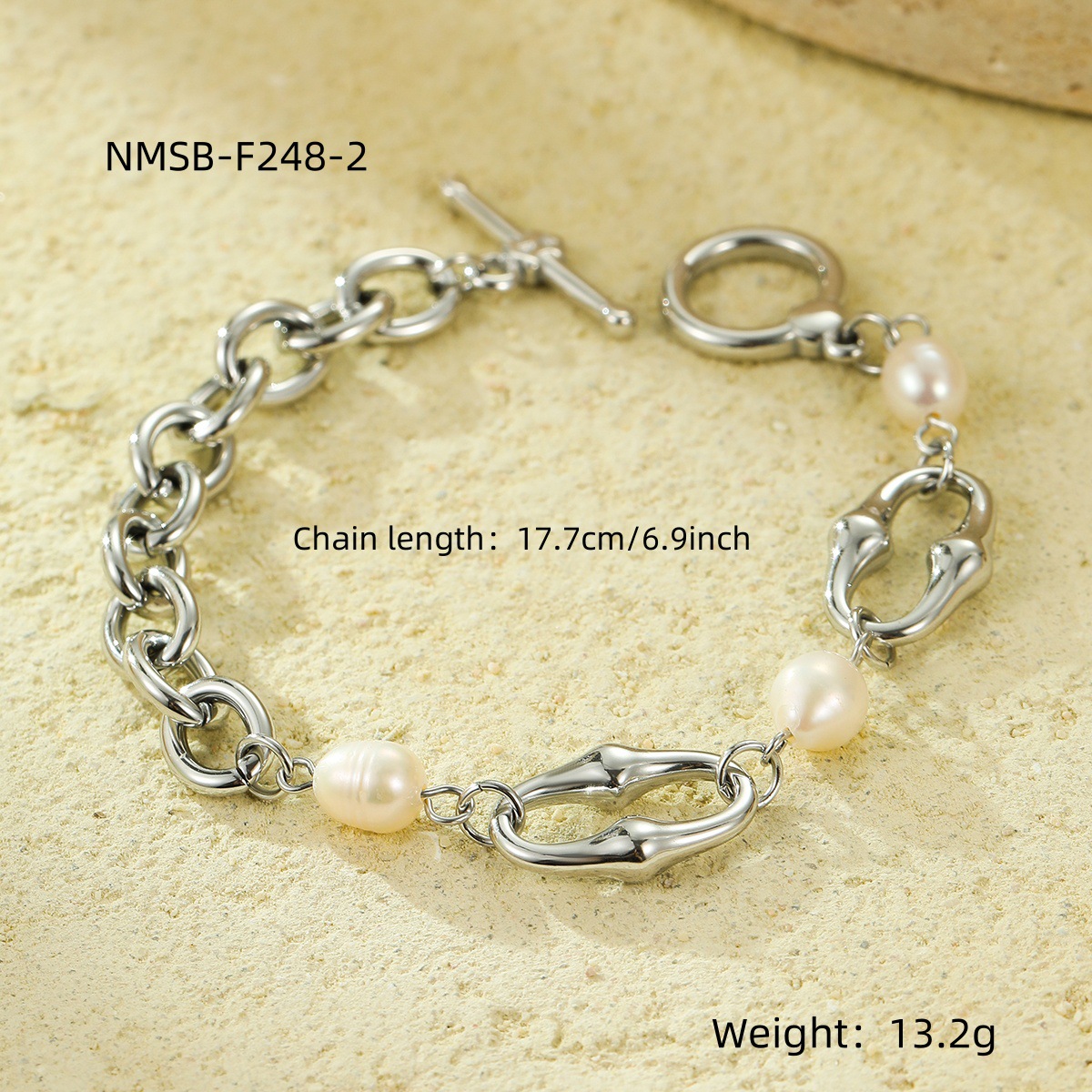 304 Stainless Steel Material PVD Coated Real Gold Plated Geometric 304 Stainless Steel Casual Simple Style Waterproof Non Tarnish 304 Stainless Steel Bracelets