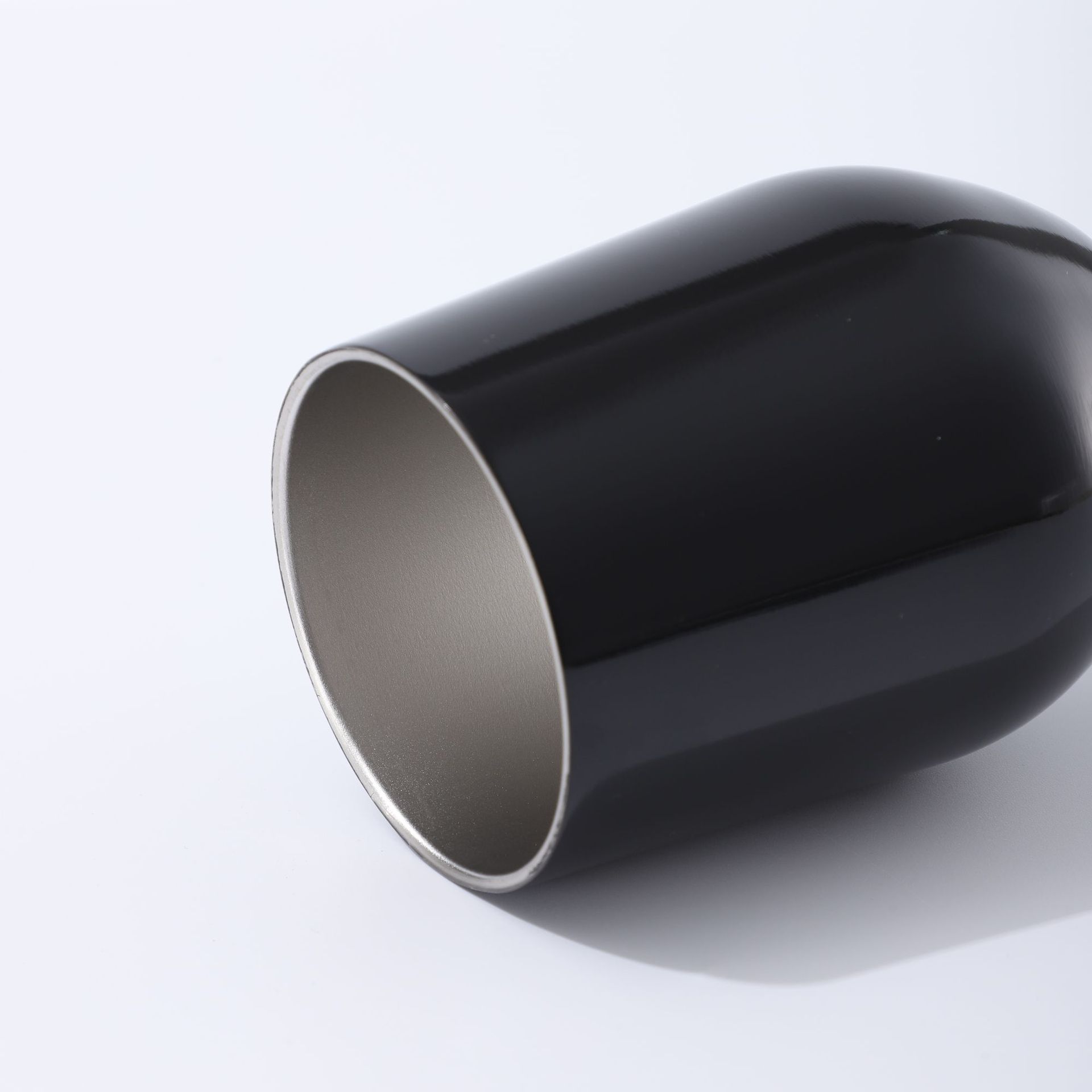 Amazon 12oz taza de huevo de acero inoxidable copa de vino tinto doble vacío en forma de U taza de huevo taza de agua aislada