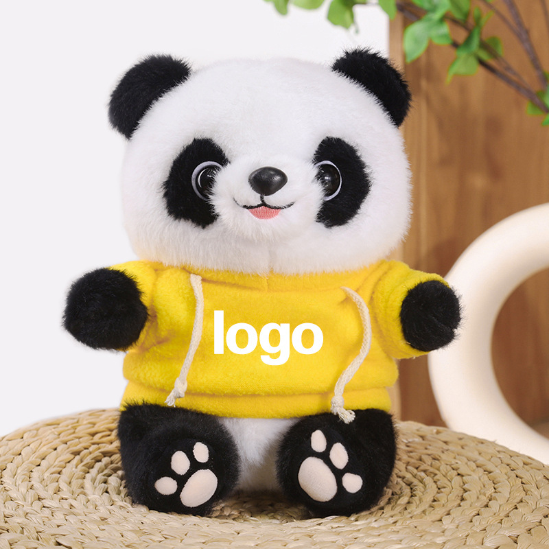 Juguetes de peluche Panda LOGO Coche 4s Tienda Juguetes Lindo Panda Simulado Muñeca Panda Regalo