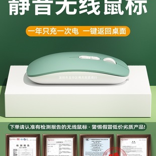 Suitable for Hp Notebook Wireless Mouse Bluetooth Silent Charging Office Desktop Computer Dual-Mode Unlimited Mouse