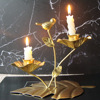 Selected cross -border Nordic INS wind iron art Candlestick lotus leaf gift candlestick creative home decoration