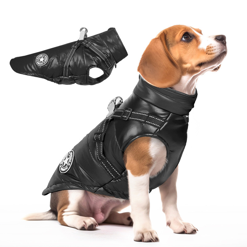 Cross-Border Autumn and Winter Pet Cotton Coats, Warm Dog Jackets, Waterproof and Windproof Puppy Cotton Coats, Thickened Dog Clothes, Winter Wholesale Cross-Border Autumn and Winter Pet Cotton Coats, Warm Dog Jackets, Waterproof and Windproof Puppy Cotton Coats, Thickened Dog Clothes, Winter Wholesale
