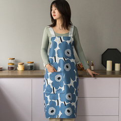芬蘭設計師同款圍裙防水無袖圍裙家居烘焙圍裙家用廚房圍裙時王金