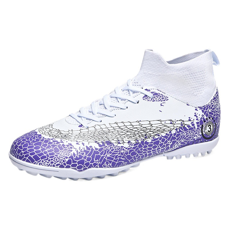 2023 transfronteriza nueva uña larga uñas rotas zapatos de fútbol hombres y adolescentes Transpirable zapatos de fútbol de alta zapatos de entrenamiento de hierba