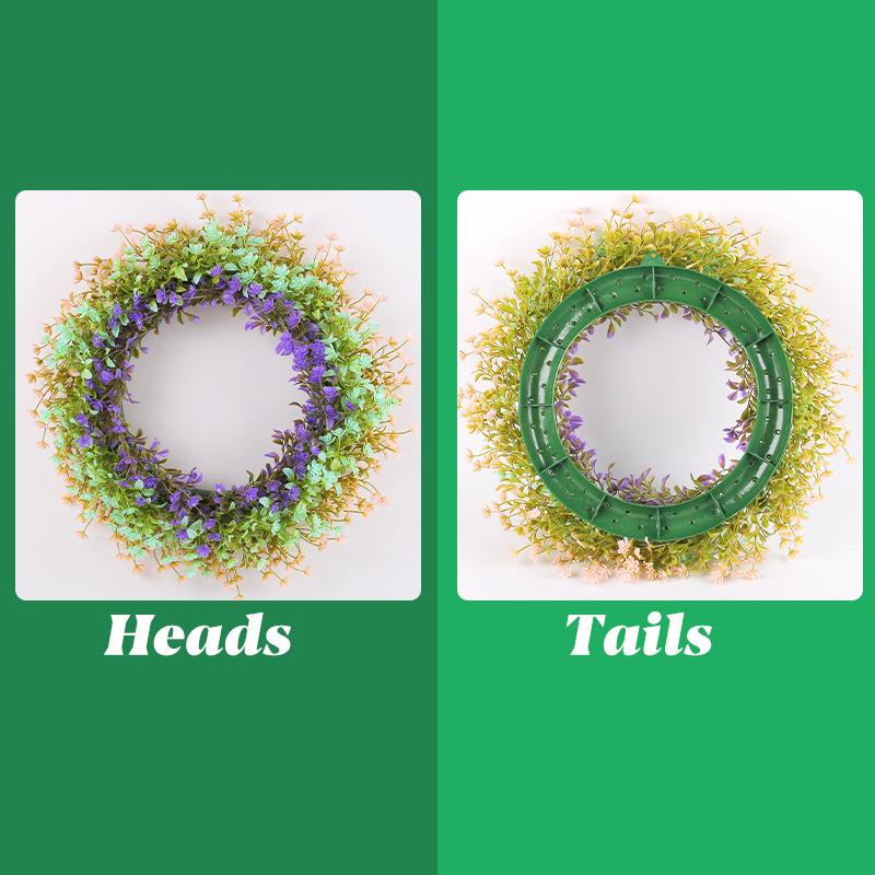 Guirnalda de Flores Pequeñas Coloridas de Primavera 2025, Guirnalda Artificial de Plástico, Decoración para el Hogar, Flores Artificiales para Colgar en la Puerta, Accesorios de Fotografía