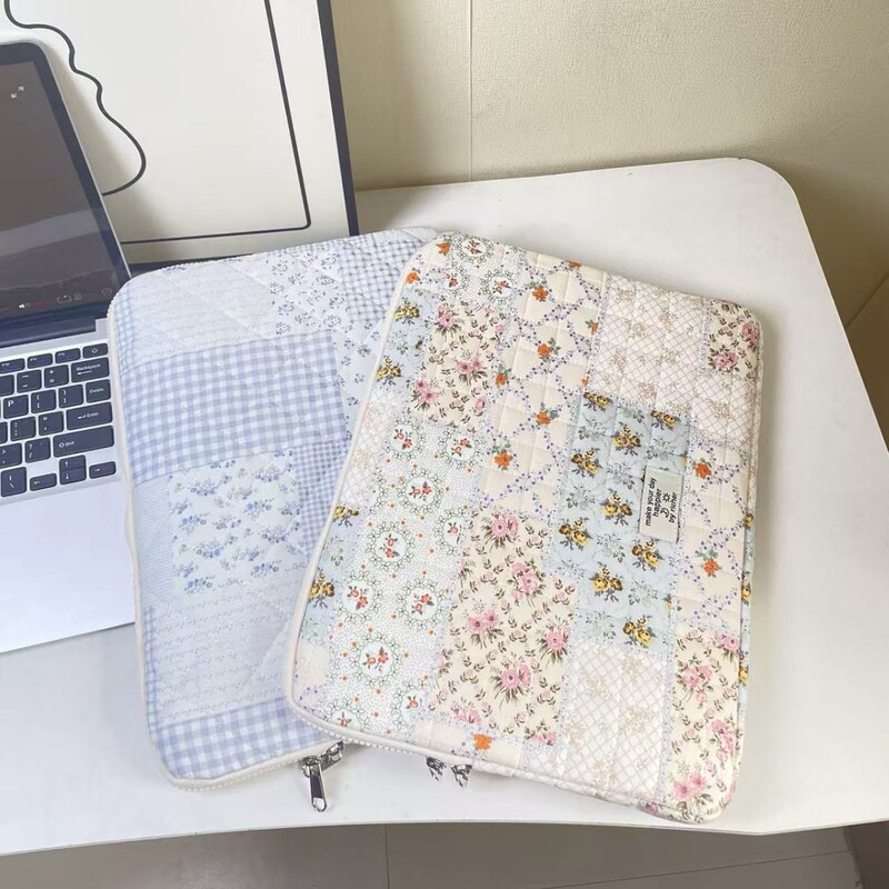 ins cute color-blocking 11inch iPadpro tablet sleeve 14inch laptop protective case storage bag