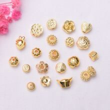 18K����ɫ���~�ݸ���Ԫ������ɢ��diy�����ֹ�������Ʒ���