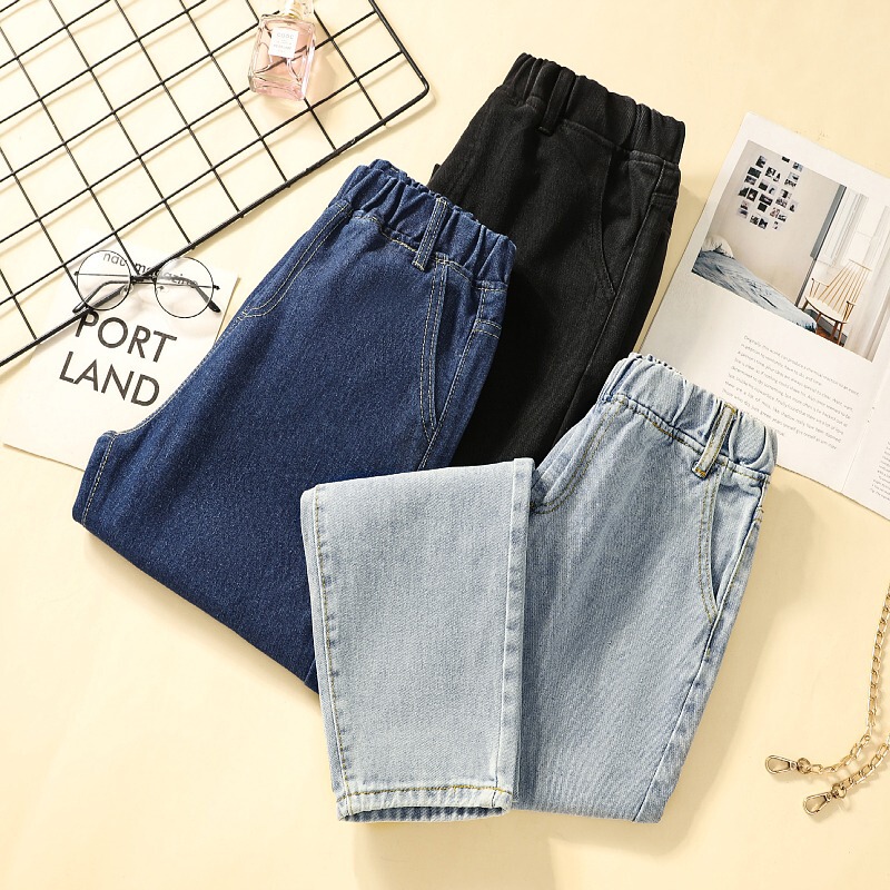 Autumn plus size 2024 New Women's Casual High Waist Jeans chubby girl Slimming Joker Stacky Waist Harem Pants