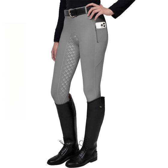 Equestrian Pants Women's High Waist Horse Riding Equestrian Pants Equestrian Clothing Competition Test Non-slip Wear-resistant Knight Equipment Riding Pants