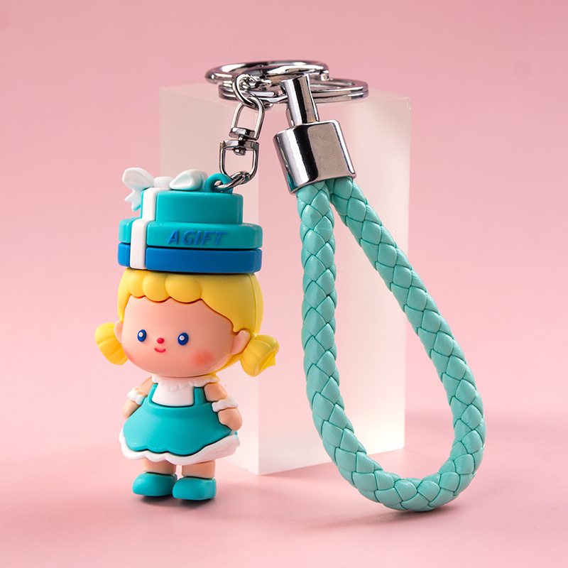 Tiffany Boy and Girl Doll Keychain Pendant Couple Pendant Bag Car Accessories Key Pendant Wholesale Tiffany Boy and Girl Doll Keychain Pendant Couple Pendant Bag Car Accessories Key Pendant Wholesale