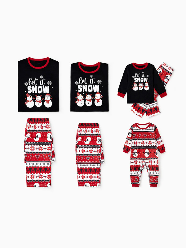 新品アマゾンebay秋冬プリントルームウェアパジャマセットクリスマス帽親子服|undefined
