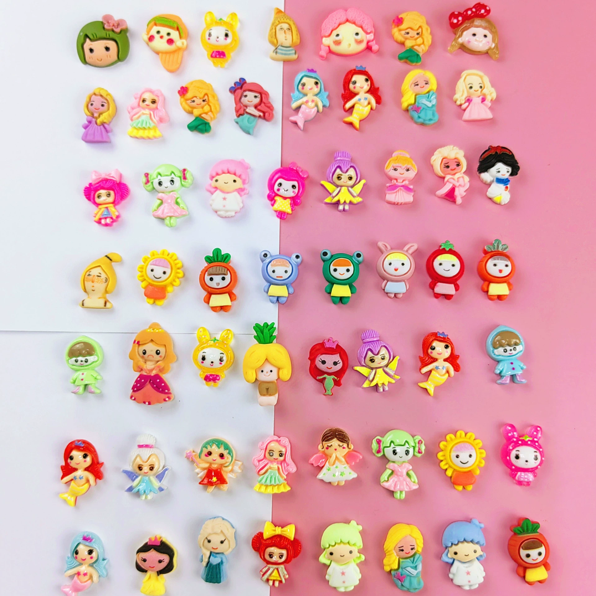 Мультфильм девушка милая Смола DIY чехол для телефона домашняя шпилька Материал Русалка нашивка принцесса ювелирные аксессуары