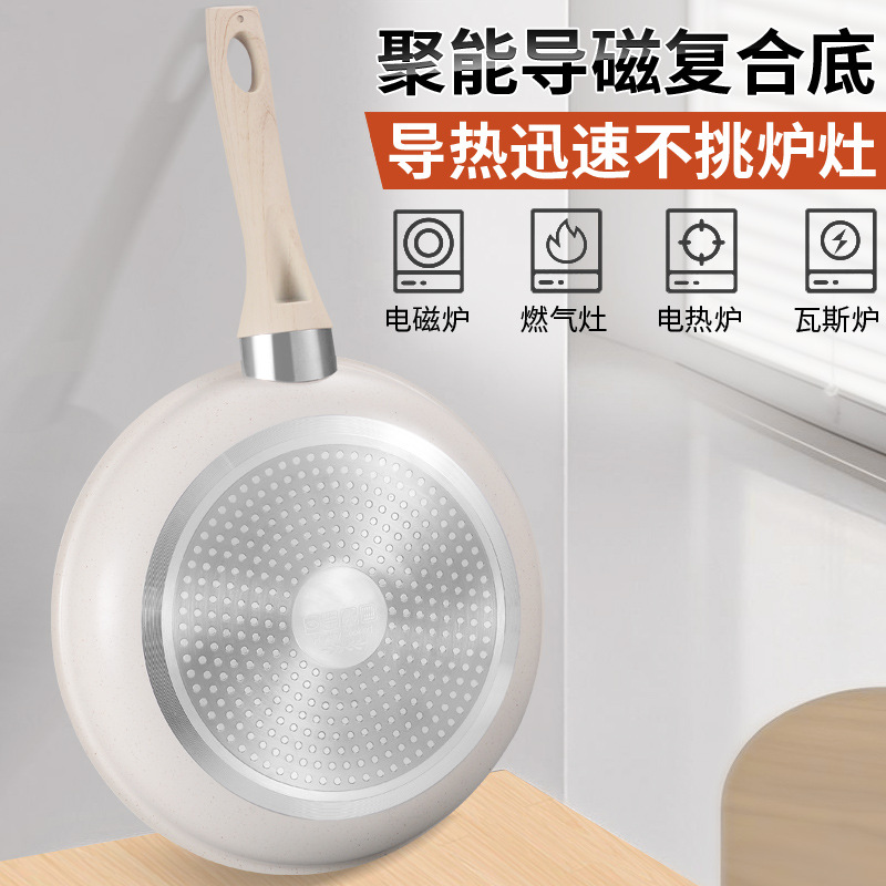 Juego de ollas transfronterizas de Amazon de envío directo de fábrica, juego completo para el hogar, sartén antiadherente de cerámica de piedra médica