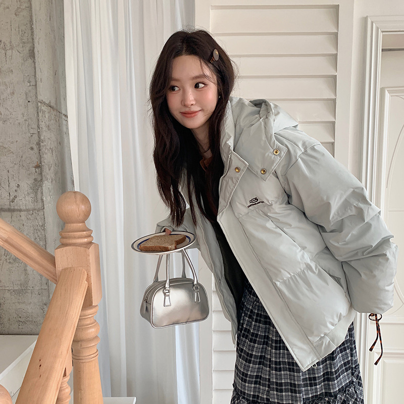 Corea del Sur gruesa ropa de algodón de pluma de invierno 2025 nuevo tipo de ropa de pan estudiantes abrigo de algodón suelto chaqueta de algodón cálido abrigo de moda image 1