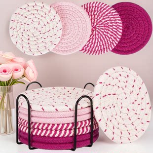 (Cross-border trading), woven straw table mat, DIY, cotton and linen