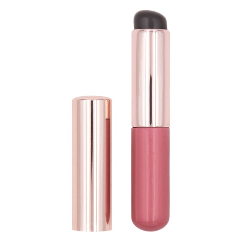 Q cepillo de labios de silicona del vientre del dedo suave con tapa lápiz labial portátil lápiz labial pincel de maquillaje floreciente mini corrector a prueba de polvo cepillo multiusos