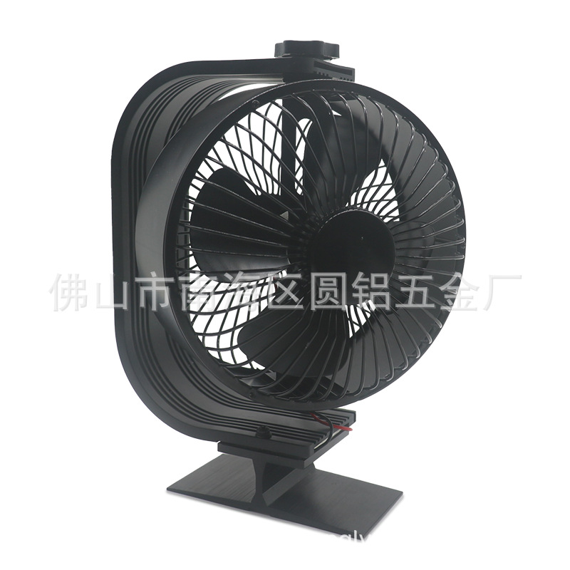 2025 Winter Cross-Border Hot Model 360-Degree Manual Rotating Thermal Power 4-Blade Fireplace Fan Camping Style Ice Fishing Fan