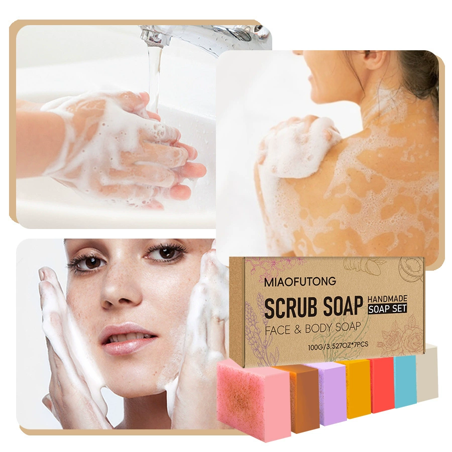 Трансграничное Специально для Scrub soap матовое мыло Очищающая коробка для купания Увлажняющий и омолаживающий мыло ручной работы