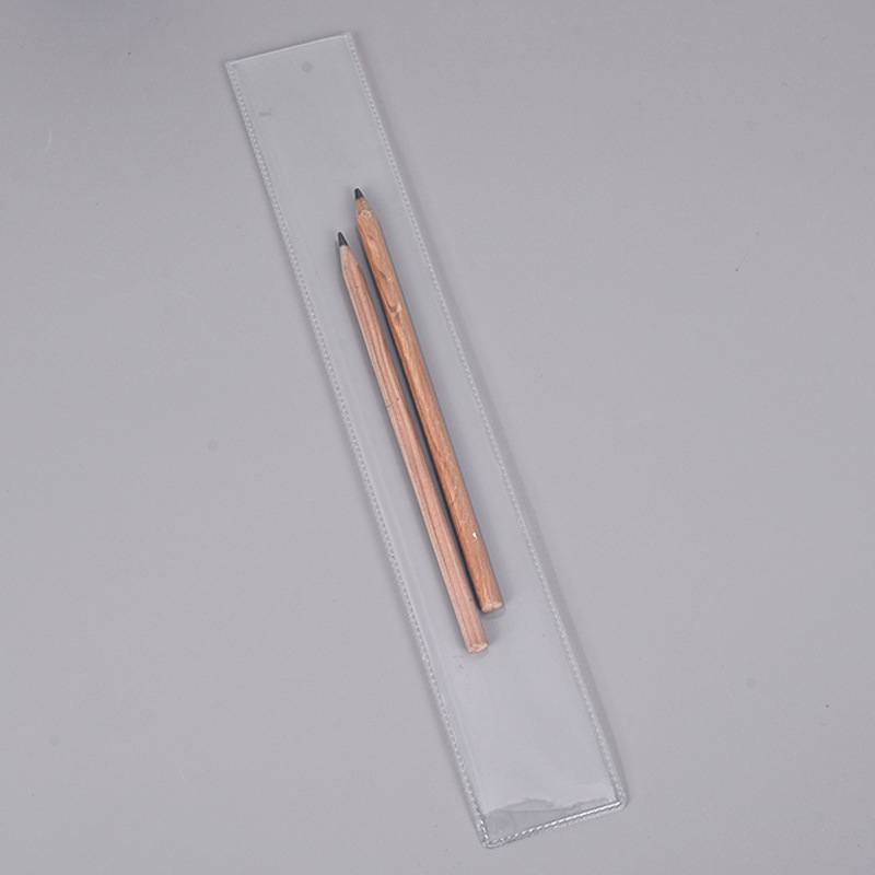 Fábrica en stock al por mayor PVC de bolsillo abierto joyería hardware papelería juguete bolsa de embalaje pvc transparente bolsa de embalaje abierto