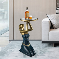 現代輕奢風客廳落地大擺件玄關沙發電視櫃旁邊創意藝術家居裝飾品