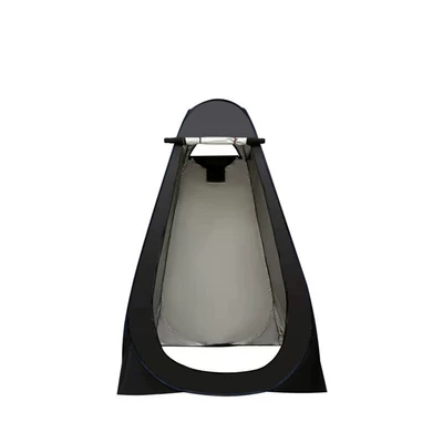 Avtomobil dam çadırları – delivery] outdoor portable bath tent - black-two-windows-12x12x19-single