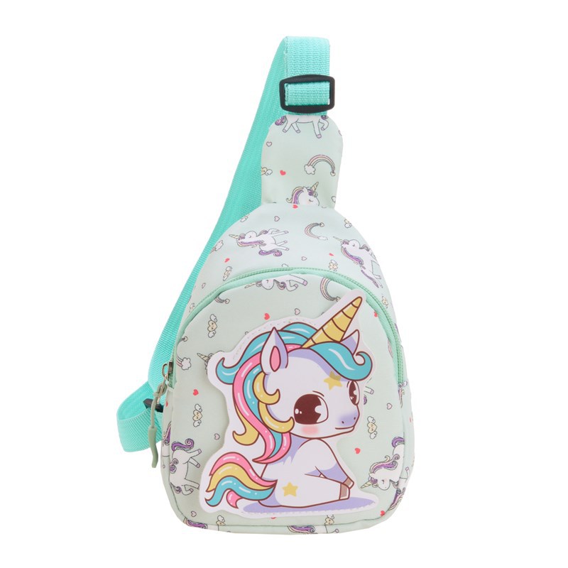 Nuevo comercio exterior bolso infantil caricatura lindo pony bolso de pecho para hombres y mujeres impresión extranjera mini bolso de mochila para niños