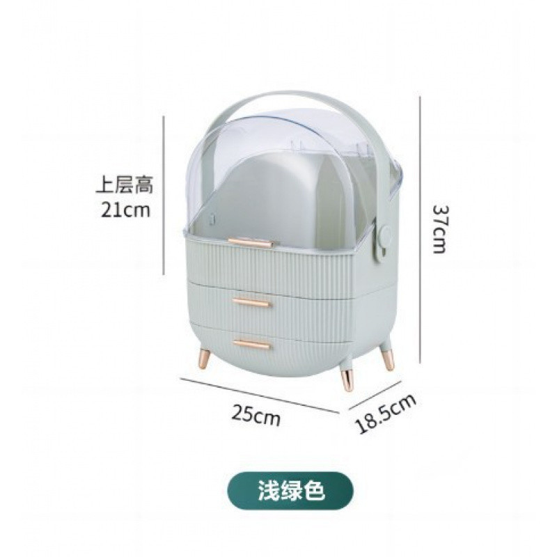 Productos para el cuidado de la piel Estante doméstico portátil de gran capacidad Acabado Máscara Caja de almacenamiento de cosméticos Lápiz labial de escritorio Coche
