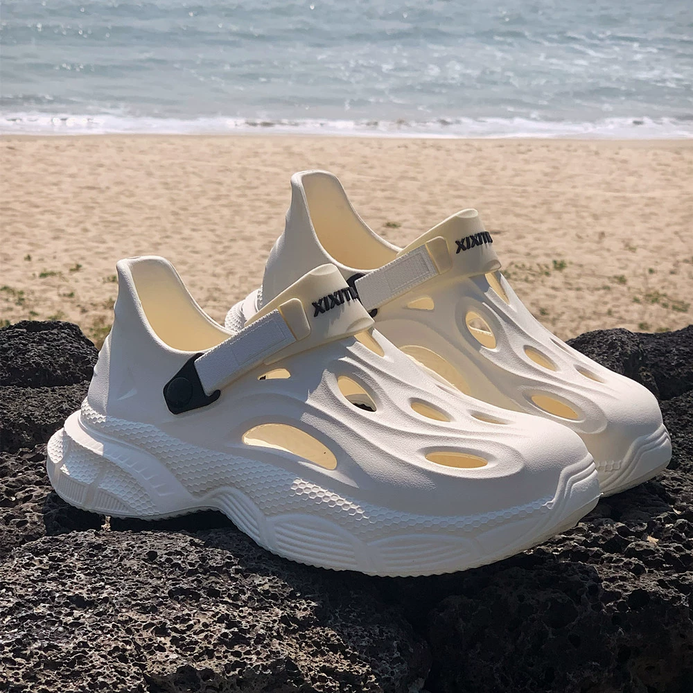 Премиум ins Спортивная обувь для мужчин EVA на открытом воздухе износостойкие легкие кроссовки все включено вождения Рыбалка ручей пляжная обувь