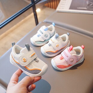 Baby Shoes 2023 New Spring and Autumn Pre-step Shoes Infant Soft Sole Non-slip Toddler Boy's Mesh Shoes Women's Mesh Shoes