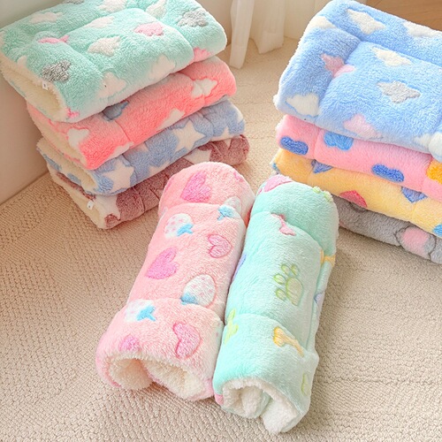 Pet mat, thick warm fuzzy blanket, cotton pad, dog bed, cat blanket, dog supplies