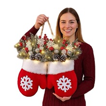Z 33377 Christmas Wreath Glove Berry Door Decor ʥ����������