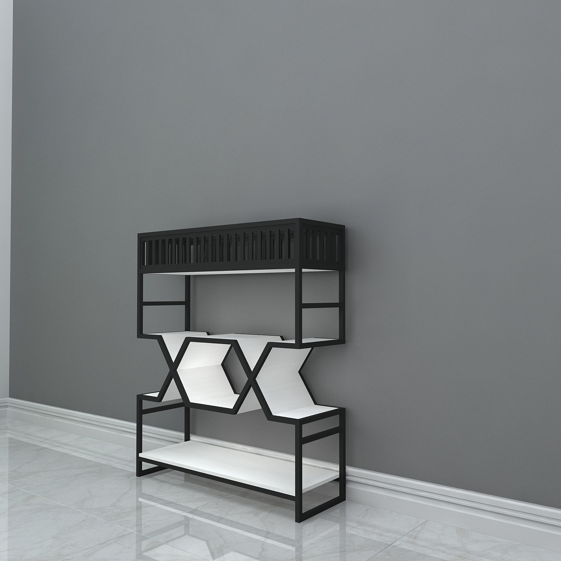 铁艺焗漆免漆木板书柜工业风办公室置物架落地展架侧面展示柜现货