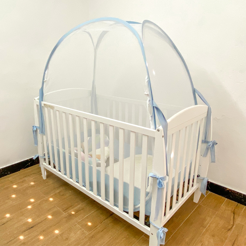 免安装防摔婴儿床 蚊帐 加厚钢线亚马逊工厂直销弹出式折叠蒙古包