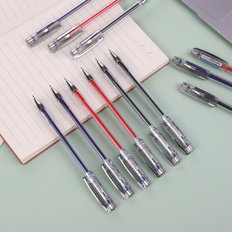 Factory Direct Selling LOGO Ad Pen Simple Style Insert Pen Case Neutral Pen Exam Office Sign Pen