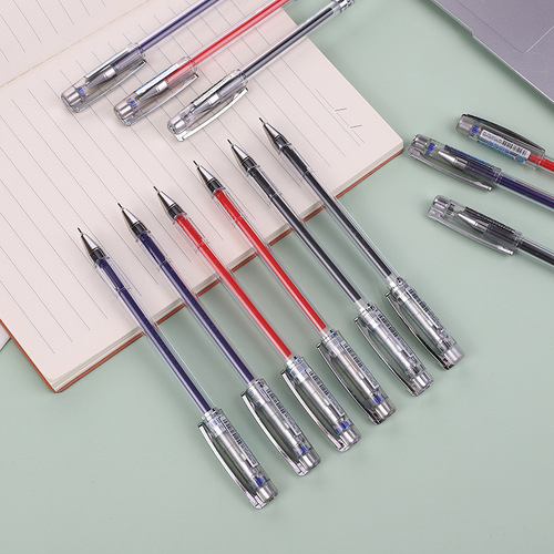 Factory Direct Selling LOGO Ad Pen Simple Style Insert Pen Case Neutral Pen Exam Office Sign Pen