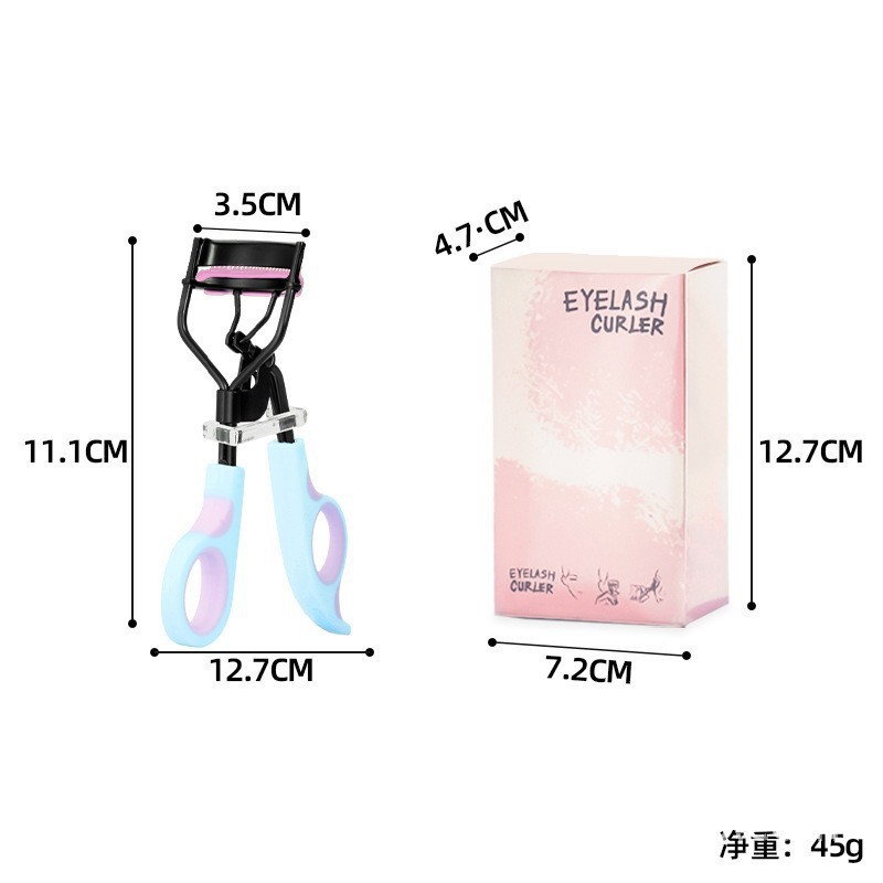 Nielans manejo de dos colores clip de pestañas multicolor opcional de pestañas de ángulo amplio fácilmente enrollar pestañas fijación clip de pestañas