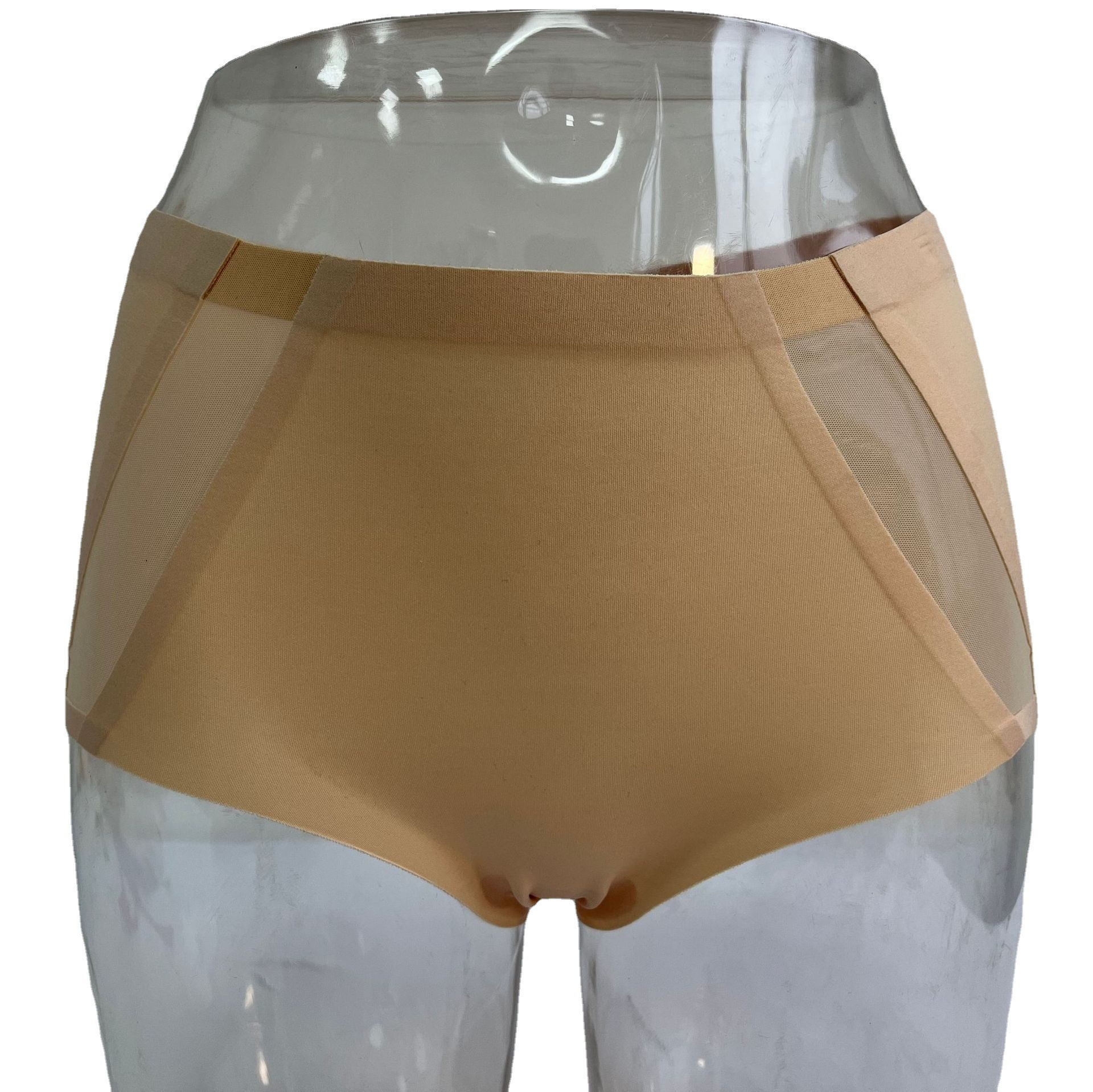 夏季薄款透气舒适侧镂空少女三角裤纯色无痕内裤女批发加工外贸