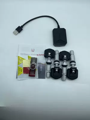 with Replaceable Battery, Tire pressure monitoring system - built-in-4-wheels-battery-replaceable