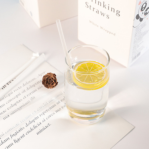 Disposable transparent straws, individually wrapped plastic straws, soy milk beverage straws, manufacturer direct supply