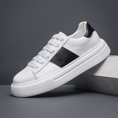 小眾男鞋小白鞋2024新款秋季厚底男士板鞋發泡底百搭休閒運動鞋子