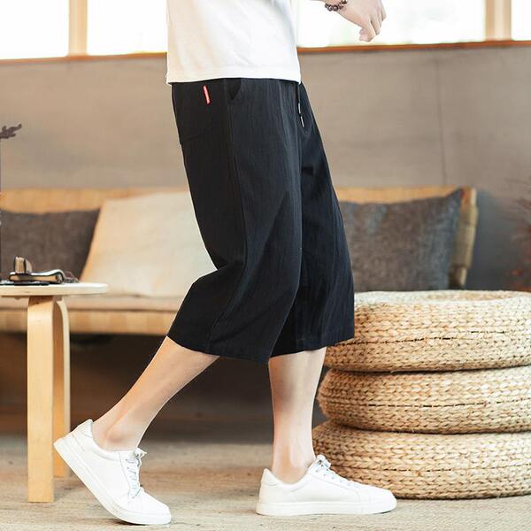 Summer solid color trend retro trousers