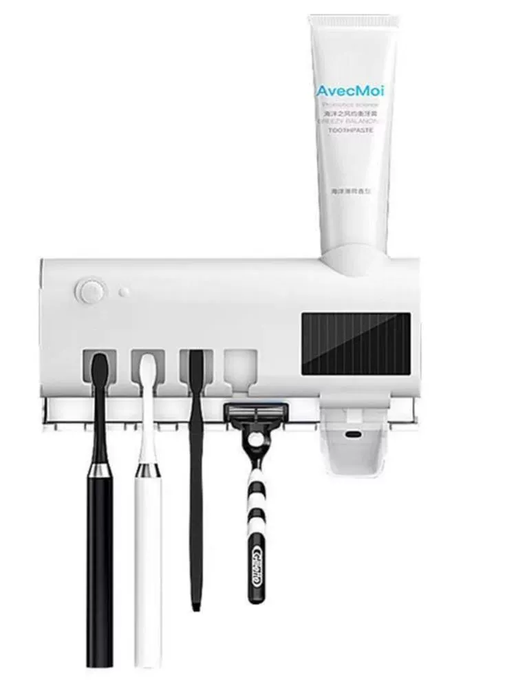 Toothbrush, antibacterial toothpaste, simple storage system