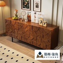 轻奢餐边柜古风门玄关柜中厅柜鞋柜隔断柜意式卧室储物柜客厅斗柜