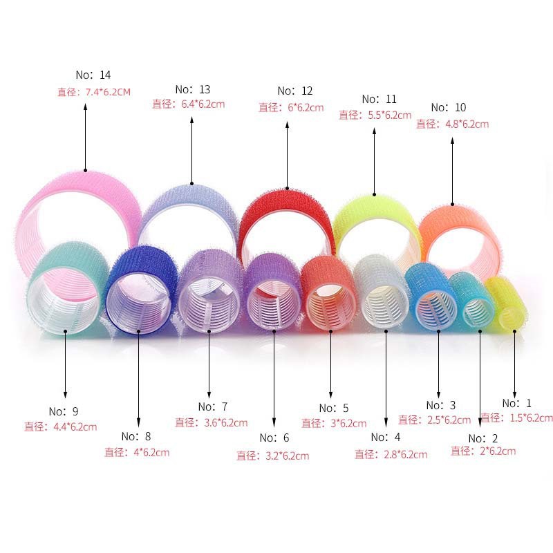 Amazon auto-adhesivo rollo de pelo traje de aire flequillos de pelo rizado artefacto rizador de pelo Velcro rizador de pelo rollo de setas