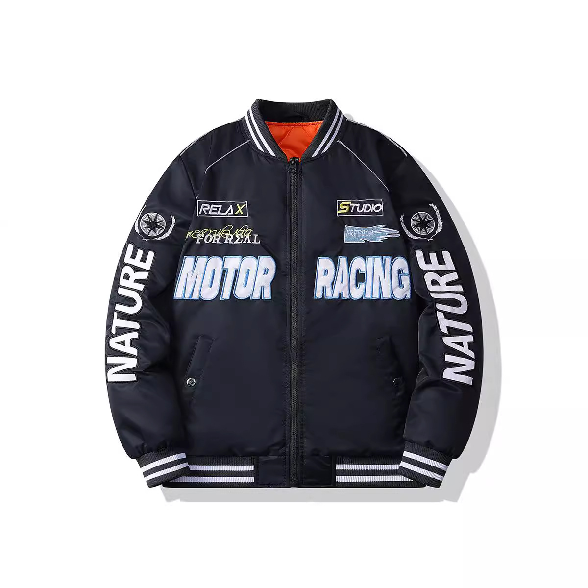 Giacca in pelle PU da motociclista americano da uomo autunno e inverno, spesso cotone di alta qualità, marchio alla moda Pi Shuai_voghion.com