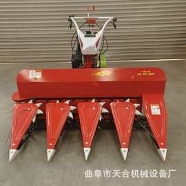 风冷柴油手扶水稻小麦收割机 小型割晒机图片 多适用于小块地