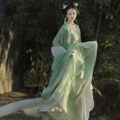 Tang Dynasty Hanfu Fairy dress for women  adult costume chest Ru skirt original Chinese student elegant antique daily spring and summer suit