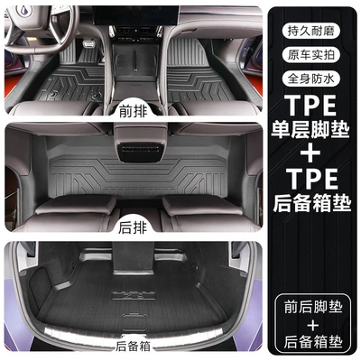 floor mats, Modelə uyğun ayaqaltı - tengshi-z9second-row-seats-with-leg-rest-double-layertpe-floor-mat-trunk-mat