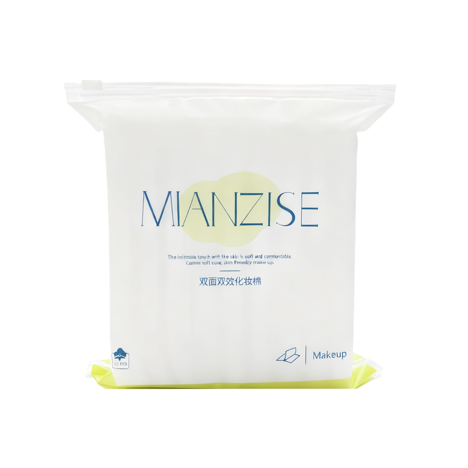 Una hoja de algodón desechable de algodón grueso para limpieza facial especial de salón de belleza, una hoja de algodón grueso para limpiar la cara, una bolsa de algodón grueso